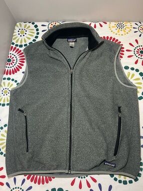 Patagonia Synchilla Full-Zip Fleece Vest Heather Grey Men's XL